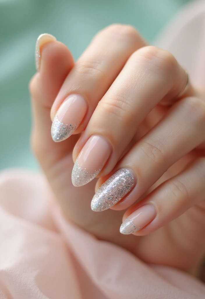 12 Trendy Minimalist Nails for a Chic Summer - 11. Subtle Glitter Accents