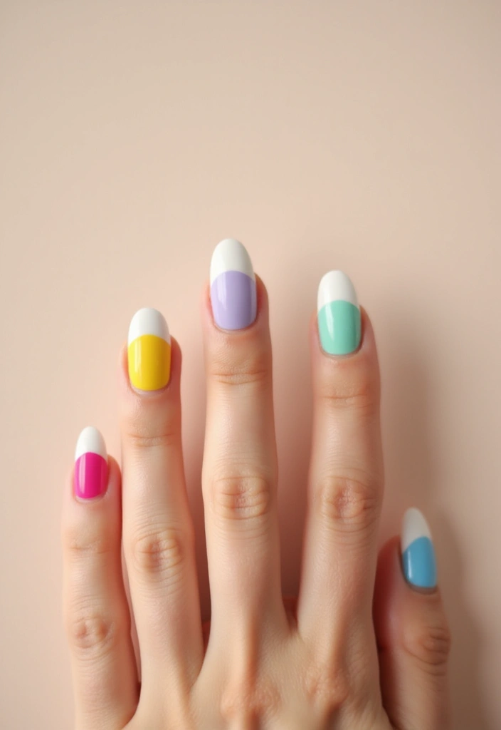 16 Hottest Trends in French Nails for 2025 (You Won't Believe #7!) - 1. Colorful French Tips