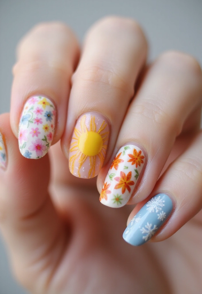 16 Hottest Trends in French Nails for 2025 (You Won't Believe #7!) - 12. Seasonal French Nails
