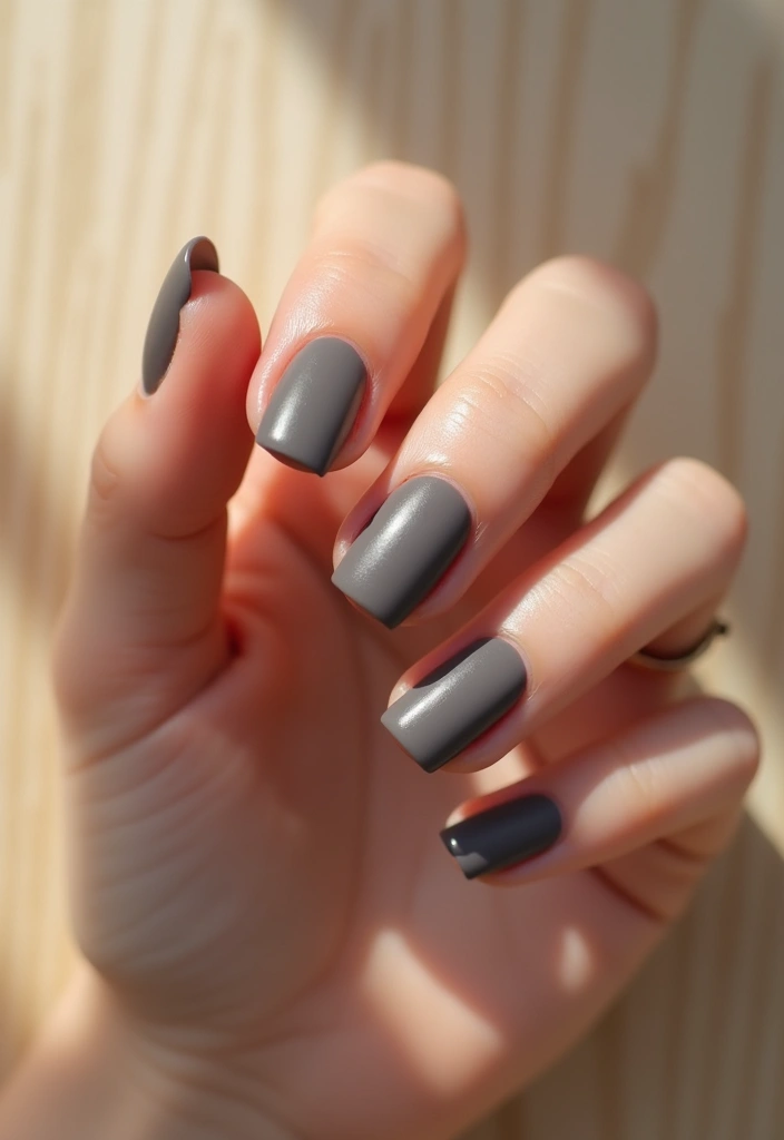 16 Neutral Trendy Nails for Effortless Style - 2. Taupe Square Tips