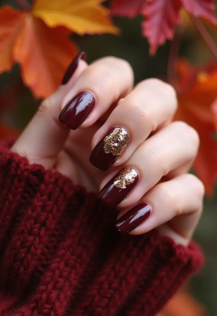 18 Must-Try Autumn Nail Trends for Fashion Lovers - 1. Deep Burgundy