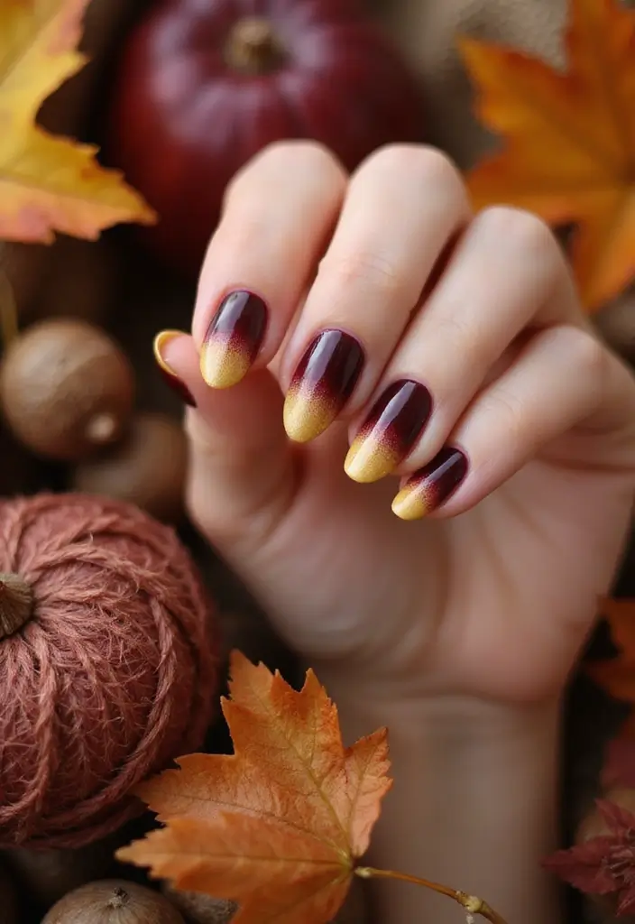 18 Must-Try Autumn Nail Trends for Fashion Lovers - 15. Ombre Fall Colors