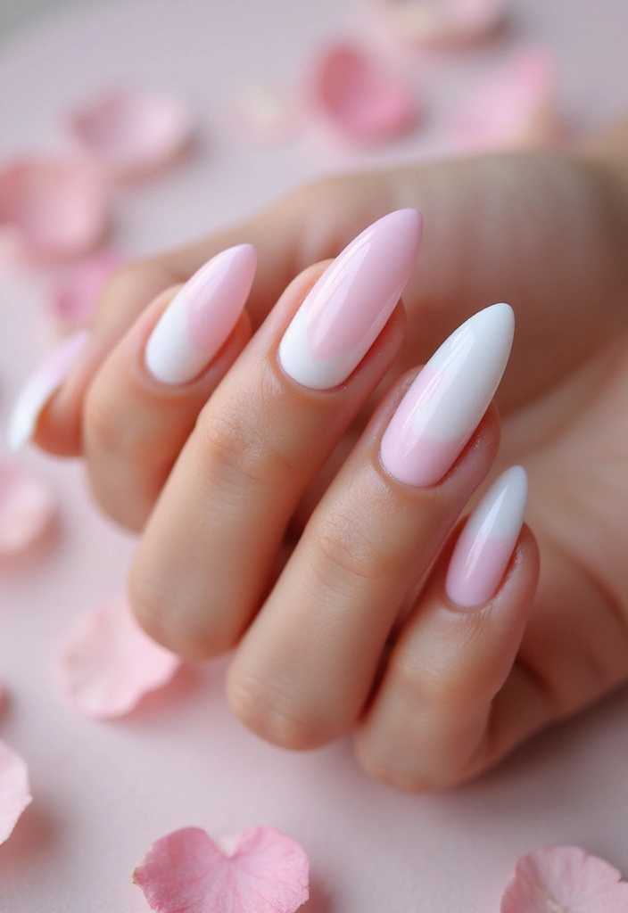 20 Chic Love-Themed Nail Designs to Fall For - 1. Sweetheart Ombre