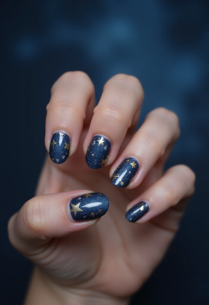 20 Chic Love-Themed Nail Designs to Fall For - 12. Celestial Hearts