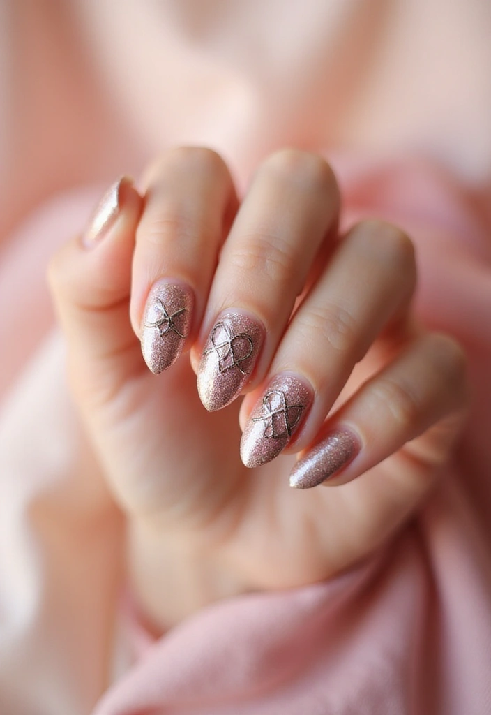 20 Chic Love-Themed Nail Designs to Fall For - 14. Love Knot Patterns