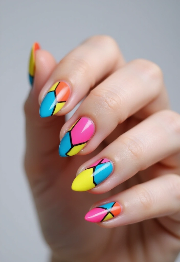 20 Chunky Nail Art Styles Trending Now - 1. Geometric Glam