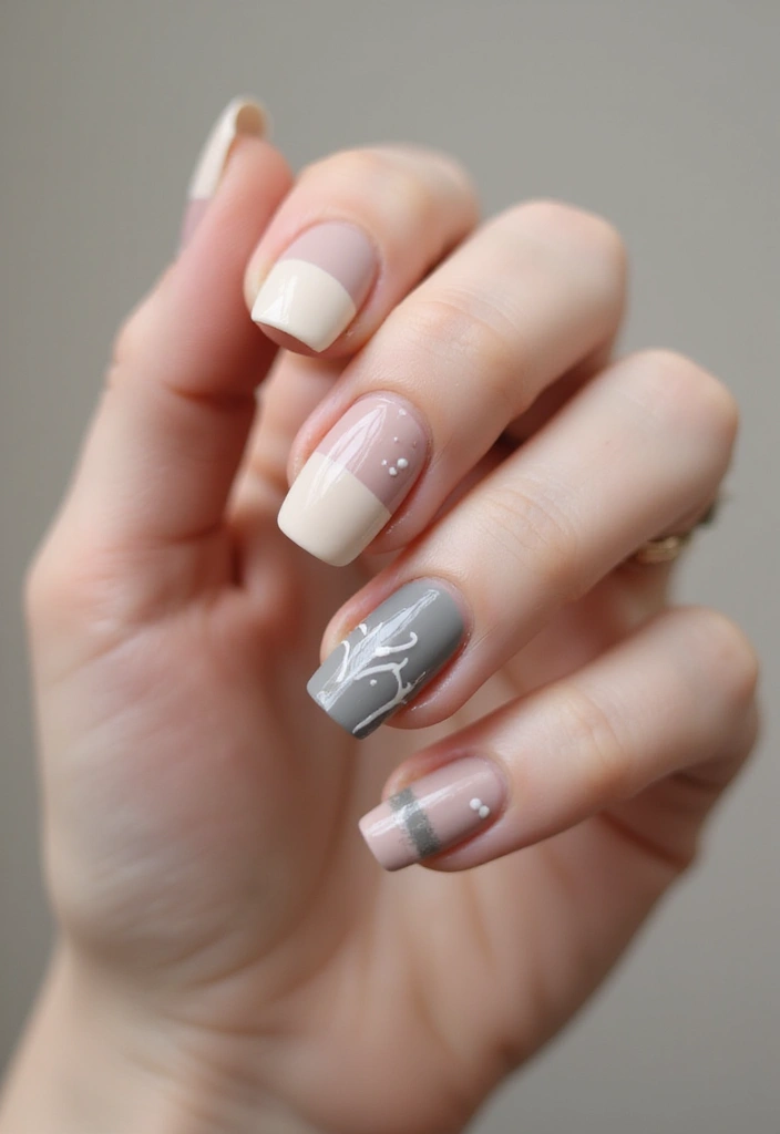 20 Chunky Nail Art Styles Trending Now - 15. Minimalistic Chunky