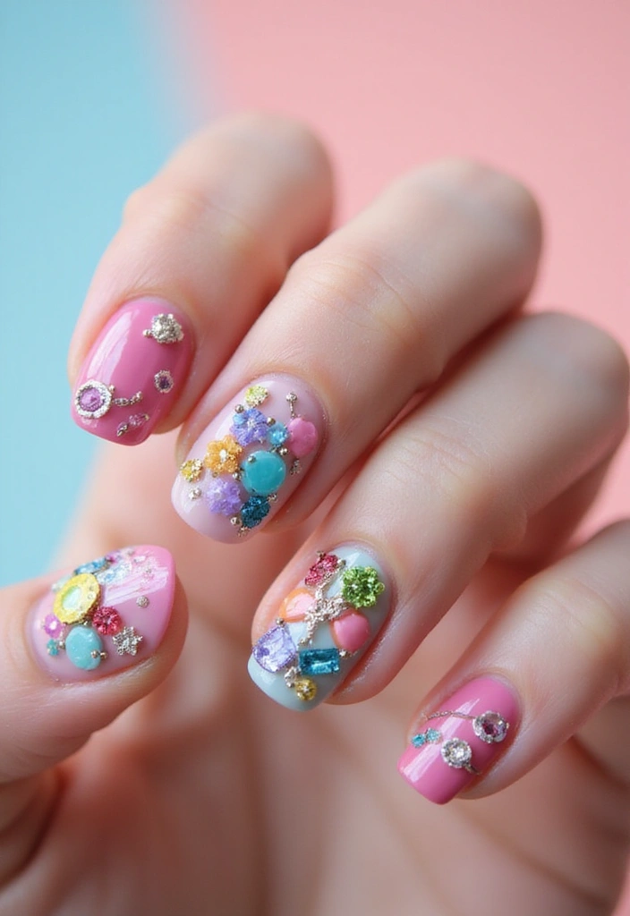 20 Chunky Nail Art Styles Trending Now - 16. 3D Elements