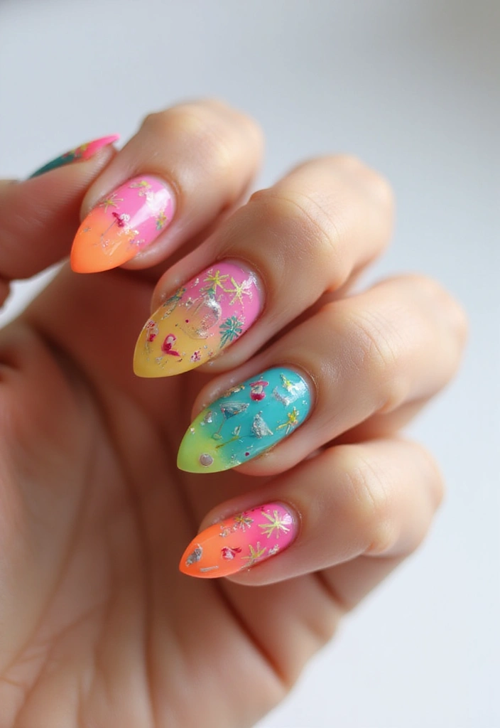 20 Fun Summer Nail Art Ideas You’ll Love - 11. Neon Vacation