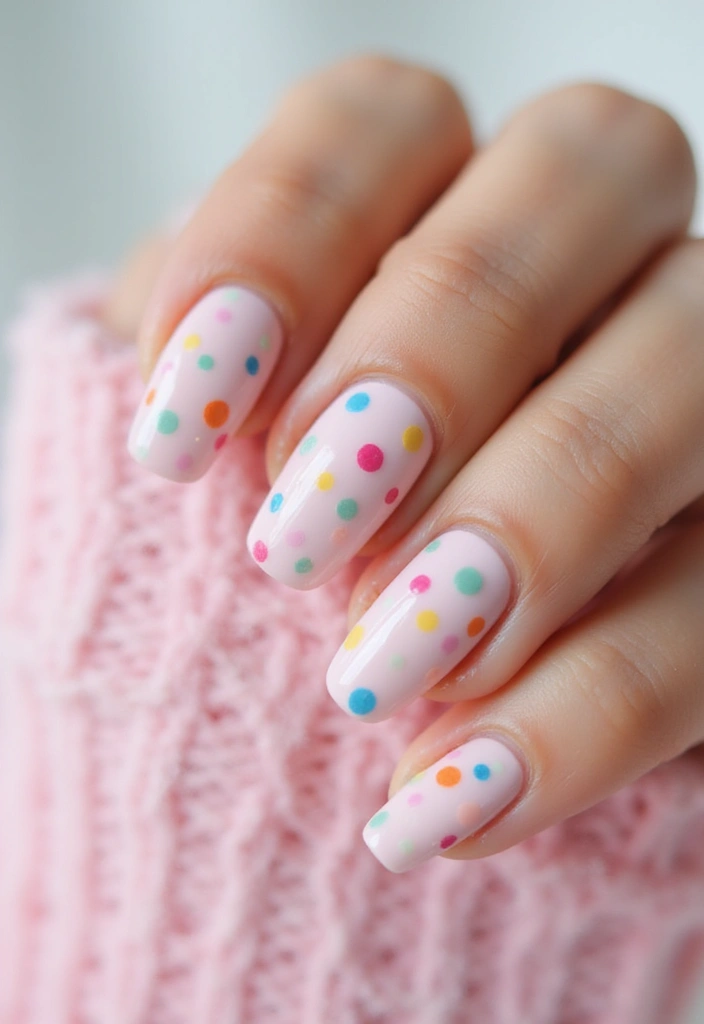 20 Fun Summer Nail Art Ideas You’ll Love - 13. Colorful Dots