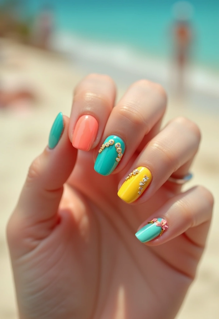20 Fun Summer Nail Art Ideas You’ll Love - 9. Flip Flop Fun