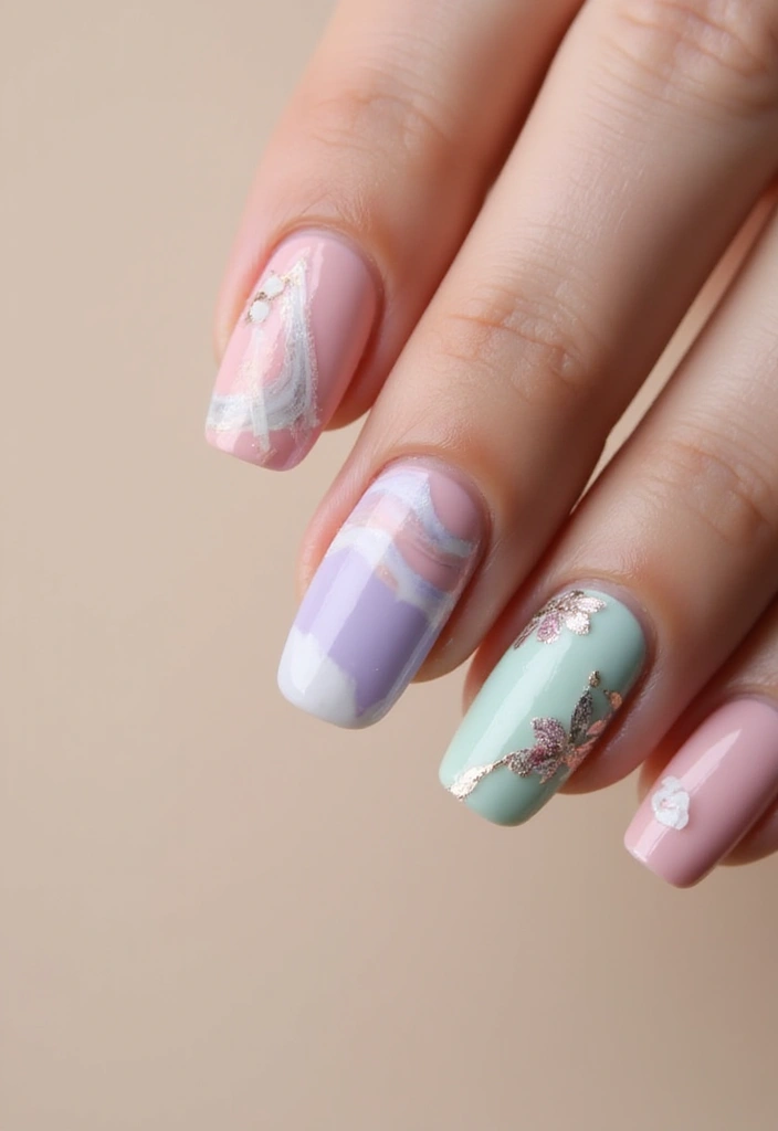 20 Gorgeous French Tip Nails to Copy Right Now - 10. Artistic Brush Strokes