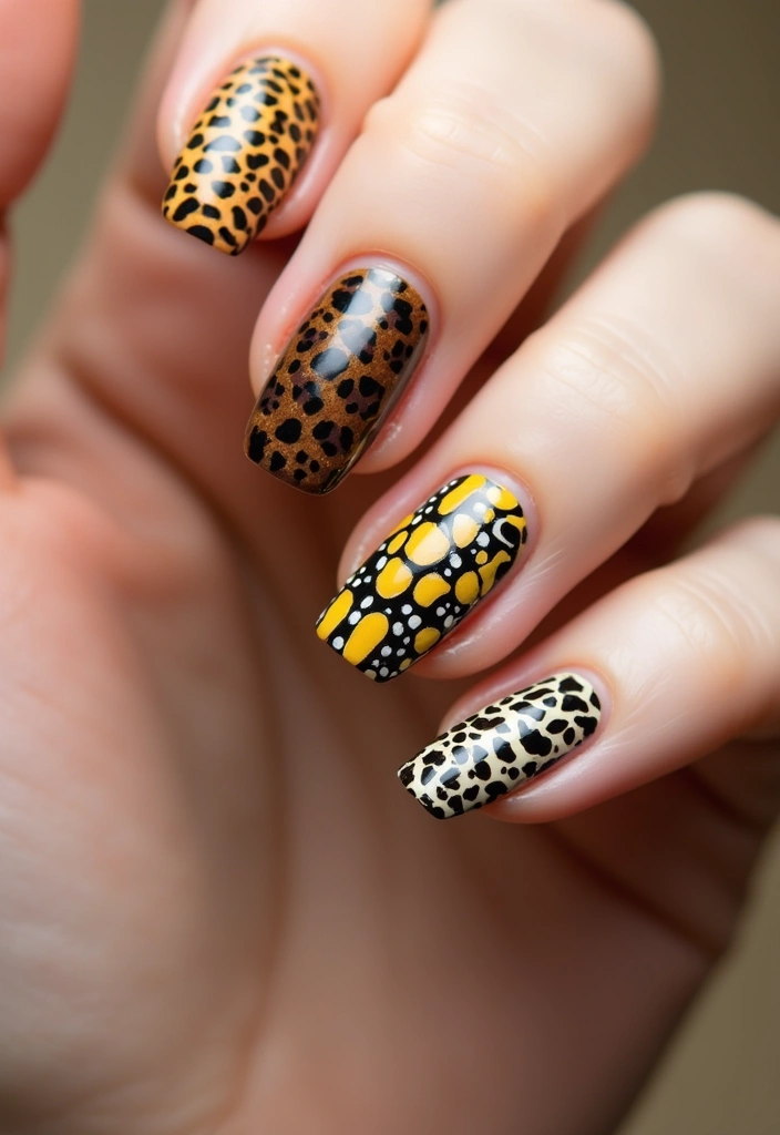 20 Gorgeous French Tip Nails to Copy Right Now - 11. Animal Prints