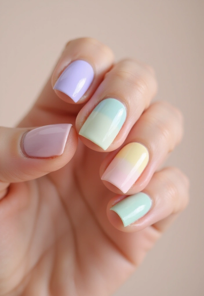 20 Gorgeous French Tip Nails to Copy Right Now - 2. Pastel Dreams