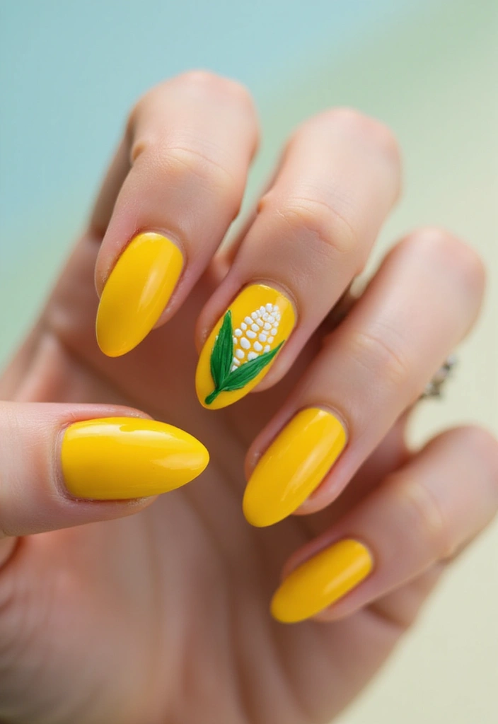 20 Rustic Nail Designs Perfect for Thanksgiving - 14. Harvest Corn