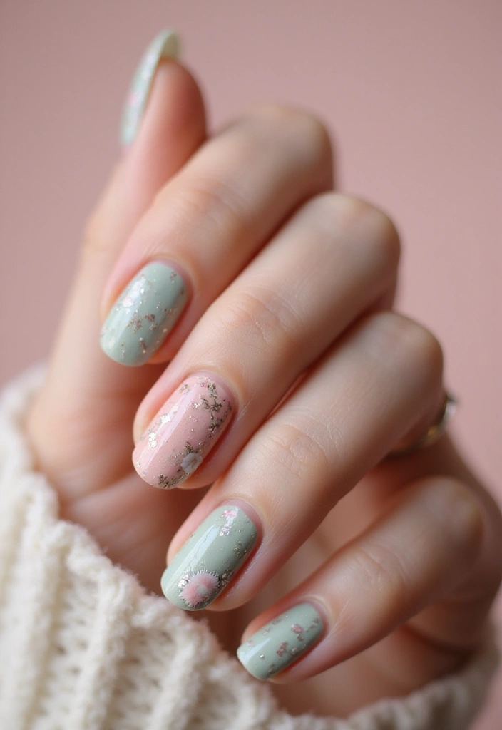 20 Rustic Nail Designs Perfect for Thanksgiving - 7. Vintage Floral