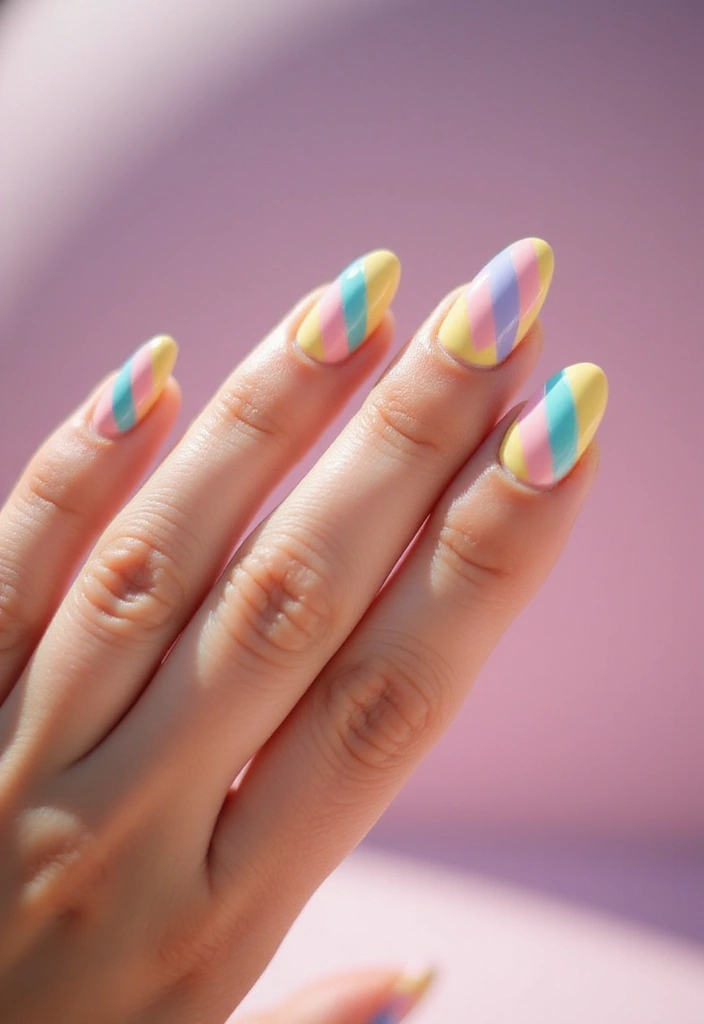 20 Ultimate Guide to Short Gel Nails—French Edition - 13. Striped French Manicure