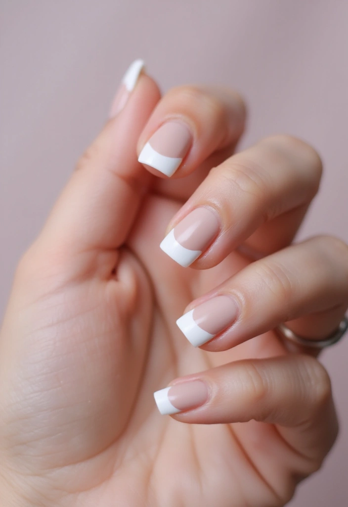 20 Ultimate Guide to Short Gel Nails—French Edition - 7. Matte French Tips