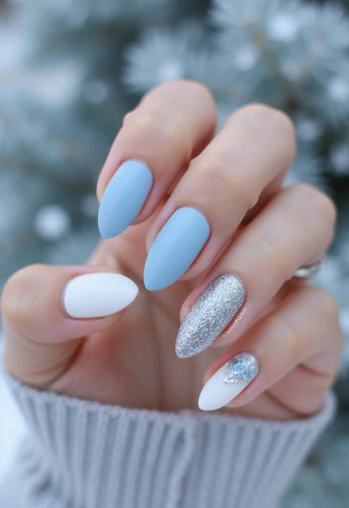 20 Winter Nail Art Designs That Shine Bright - 19. Matte Frost