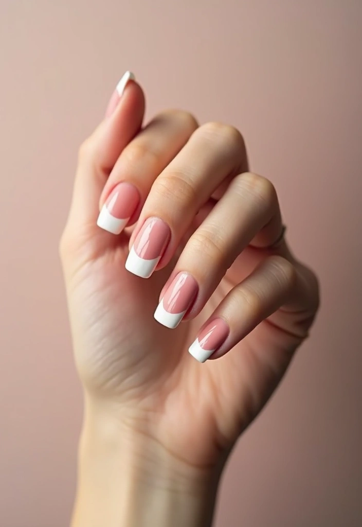 22 Chic Short French Nails That Will Elevate Your Everyday Style! - 18. Dual-Tone French Tips