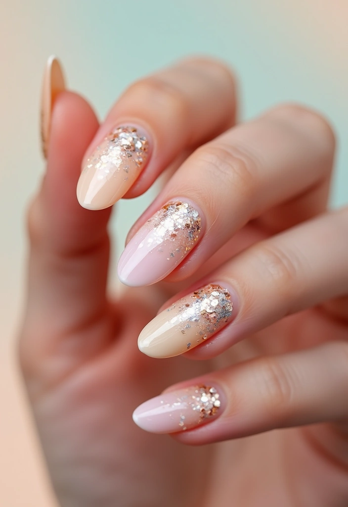 22 Colorful Nail Art for New Year’s Eve - 14. Glamorous Foil Flakes