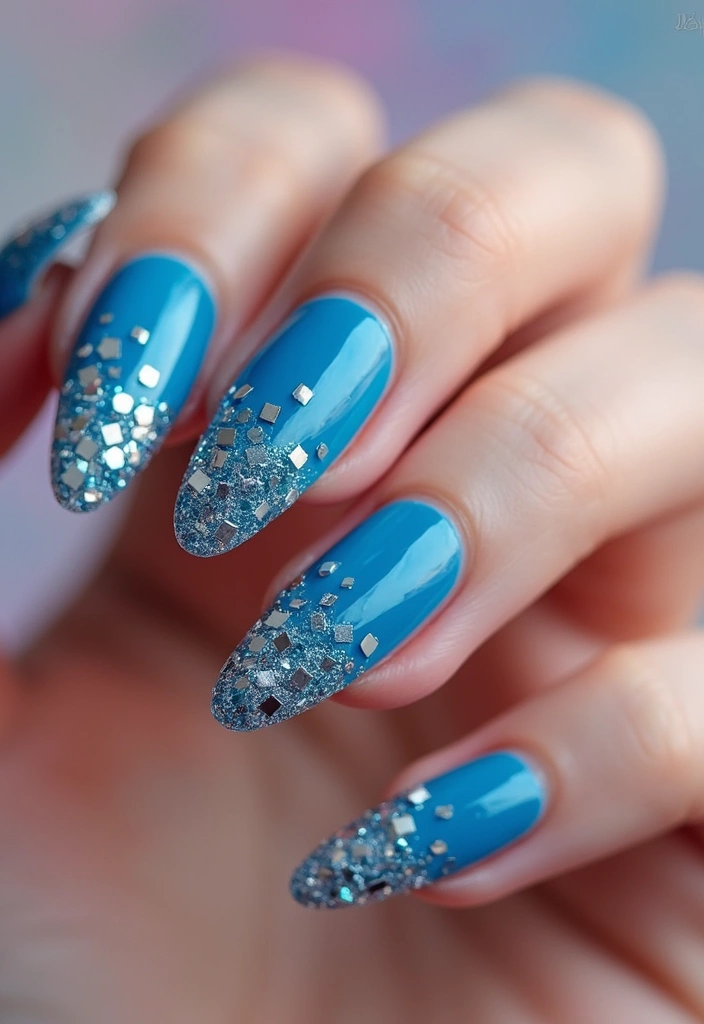 22 Colorful Nail Art for New Year’s Eve - 6. Disco Ball Effect