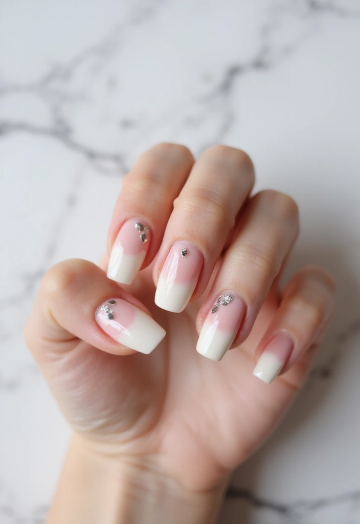 22 Elegant Gel French Nails for a Salon-Perfect Look - 14. Soft Gradient with Foil Accents