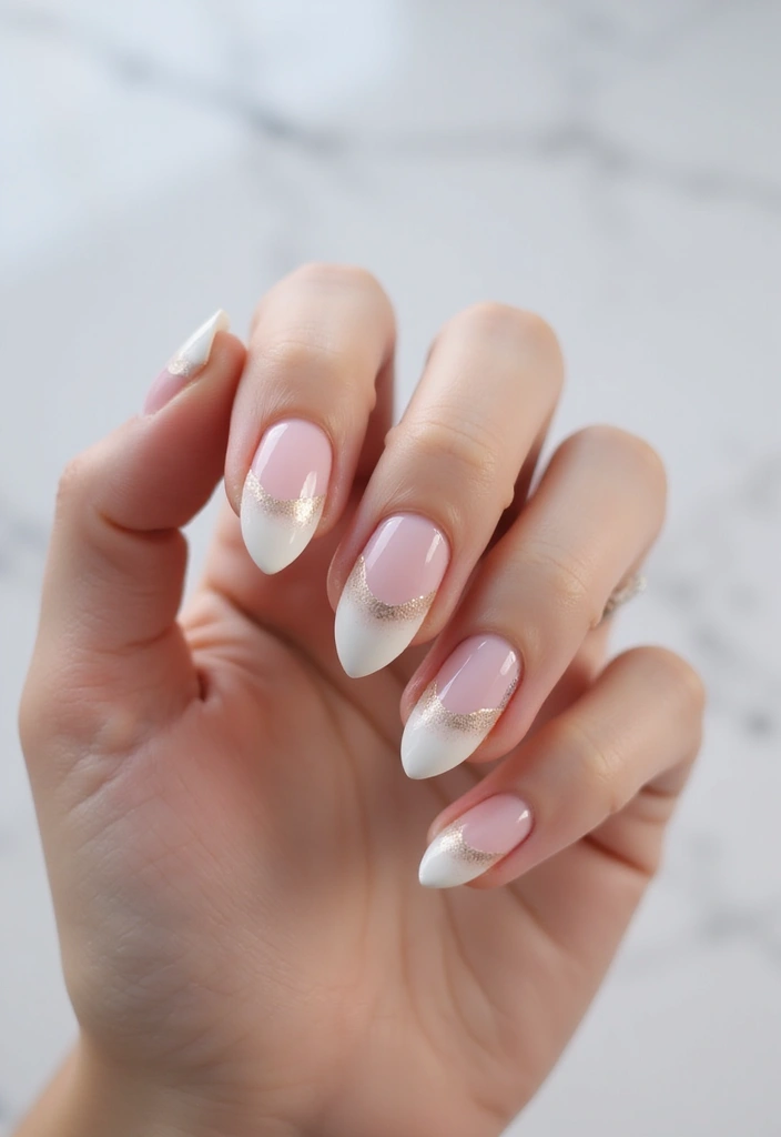 22 Elegant Gel French Nails for a Salon-Perfect Look - 21. Color Blocked Design