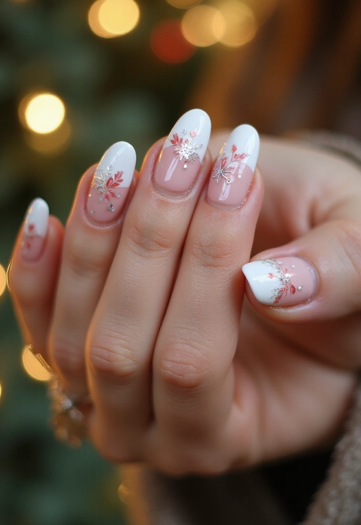22 Elegant Gel French Nails for a Salon-Perfect Look - 22. Seasonal Nail Art with French Tips