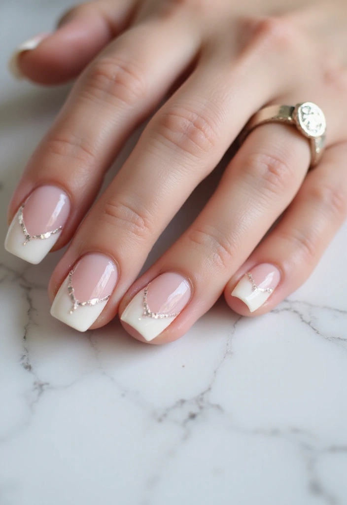 22 Elegant Gel French Nails for a Salon-Perfect Look - 4. Floral French Designs