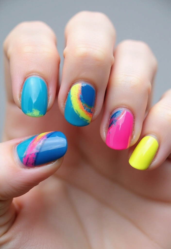 22 Elegant Gel French Nails for a Salon-Perfect Look - 6. Geometric Patterns