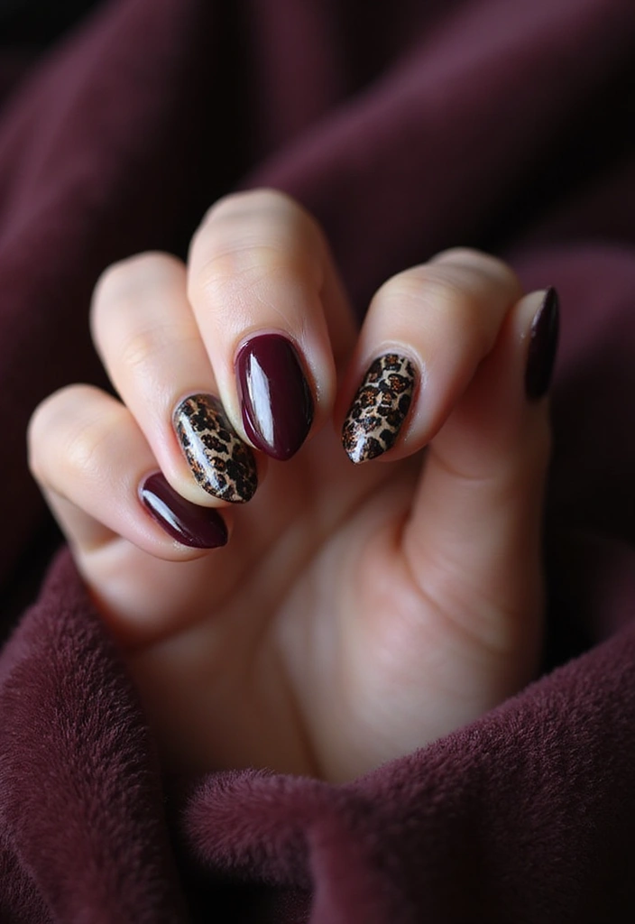 22 Gothic-Inspired Nail Art for December - 10. Gothic Animal Prints