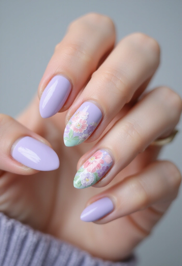 22 Summer Holiday Nail Designs That Scream Vacation - 8. Watercolor Florals