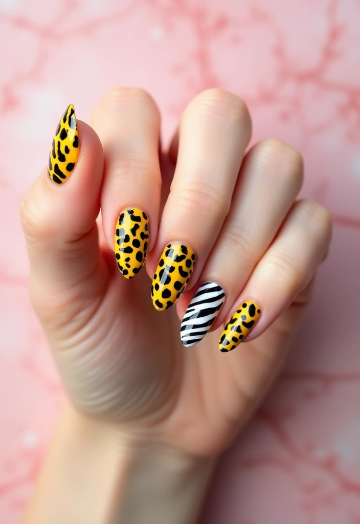 22 Summer Holiday Nail Designs That Scream Vacation - 9. Fun Animal Prints