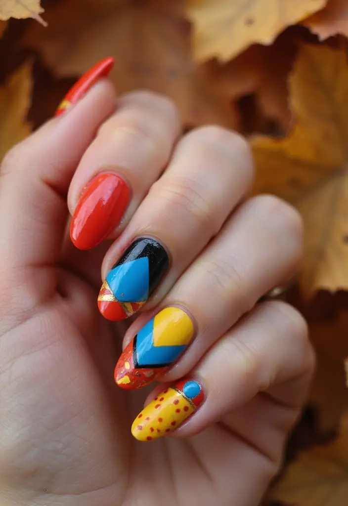 24 Elegant Nail Shapes Trending This Fall - 18. Geometric