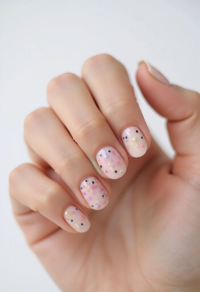 24 Modern Short French Tip Nails Inspo for Minimalists - 12. Minimal Line Art