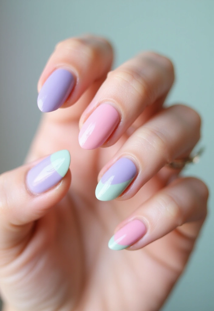 24 Modern Short French Tip Nails Inspo for Minimalists - 15. Clear Base with Colored Tips