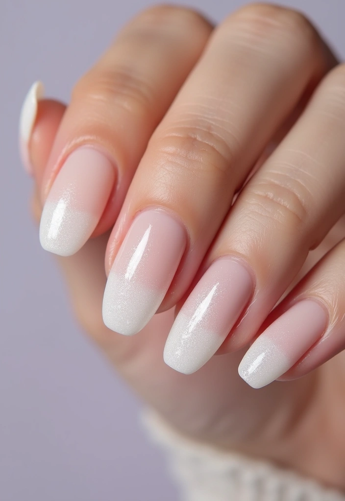 24 Modern Short French Tip Nails Inspo for Minimalists - 18. Frosted Tips