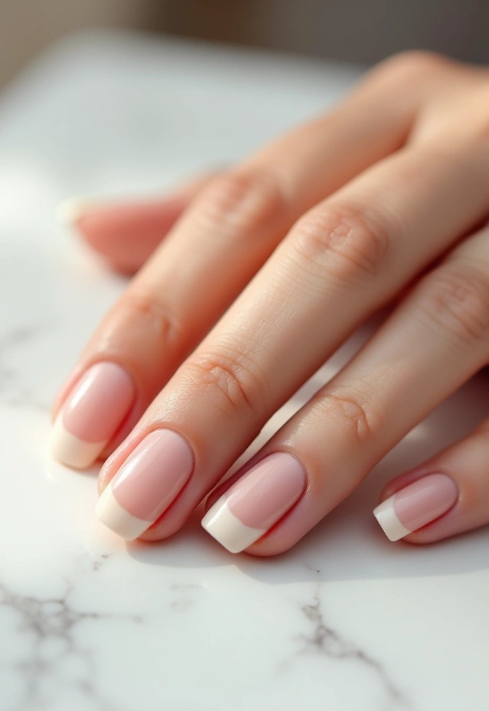 24 Modern Short French Tip Nails Inspo for Minimalists - 5. Dewy Gloss Finish