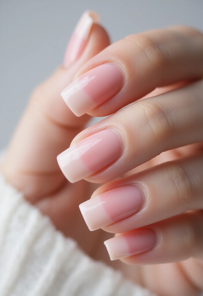 24 Timeless French Manicure Ideas for Short Nails - 5. Ombre Effect