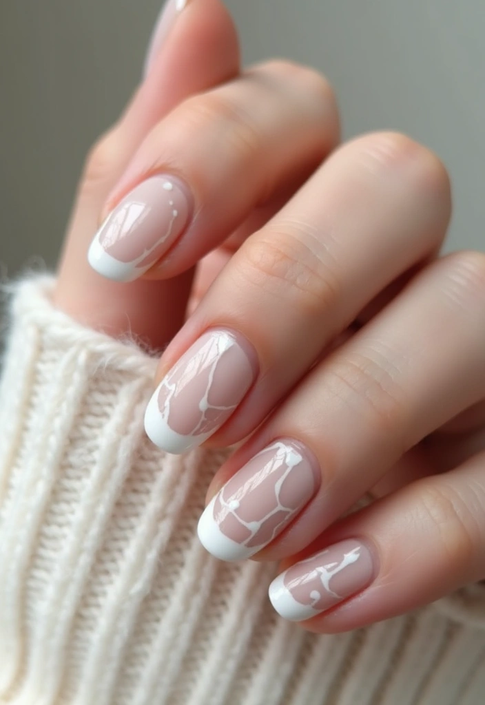 24 Timeless French Manicure Ideas for Short Nails - 9. Negative Space
