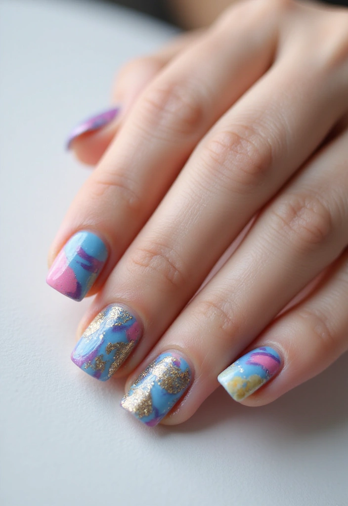 24 Trendy French Nail Looks You Need This Season - 10. Artistic Swirls