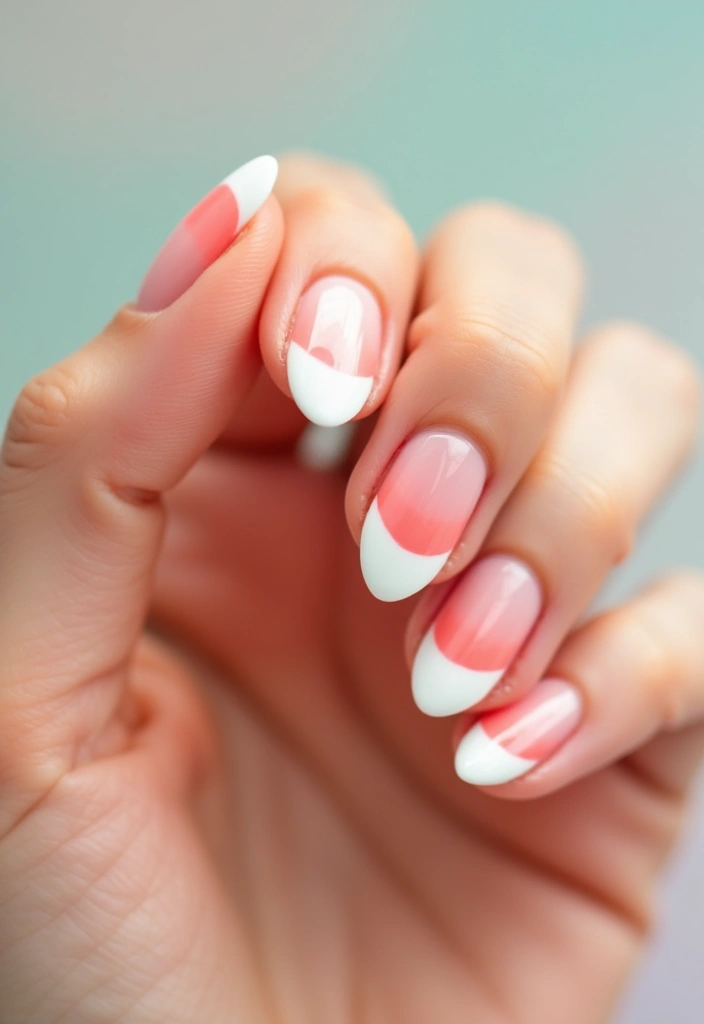24 Trendy French Nail Looks You Need This Season - 15. Soft White Tips with Color Splash