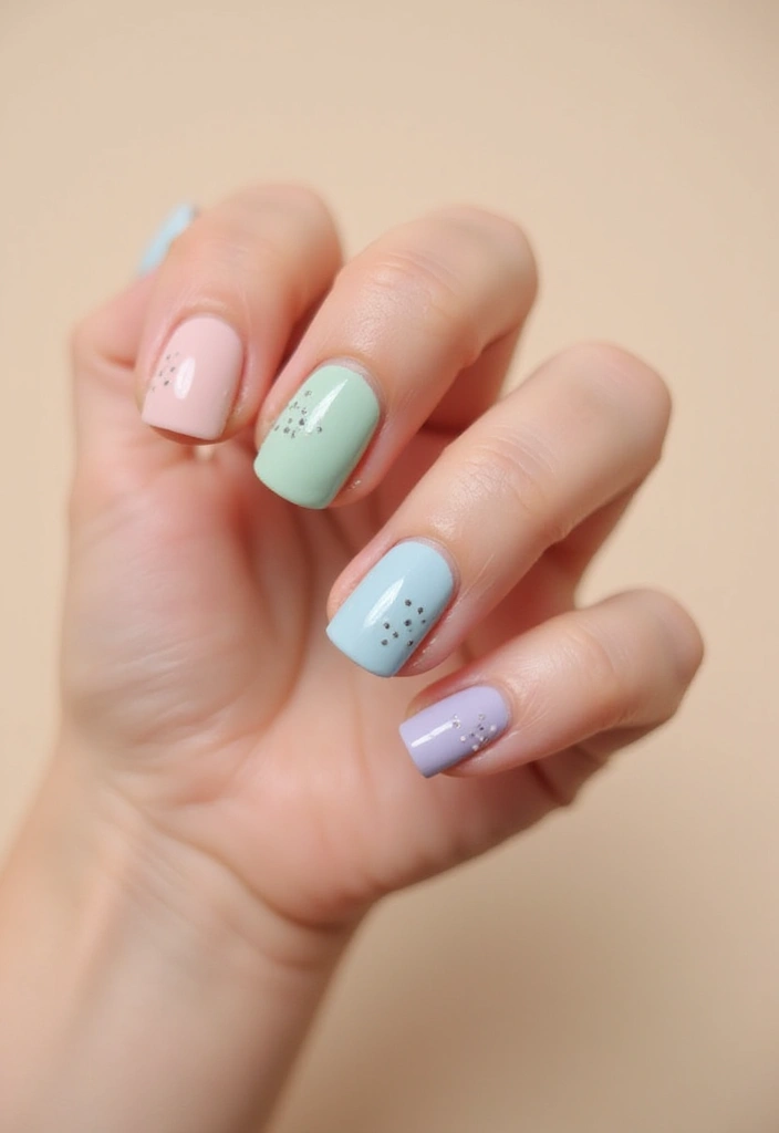 24 Trendy French Nail Looks You Need This Season - 16. Minimalist Dots
