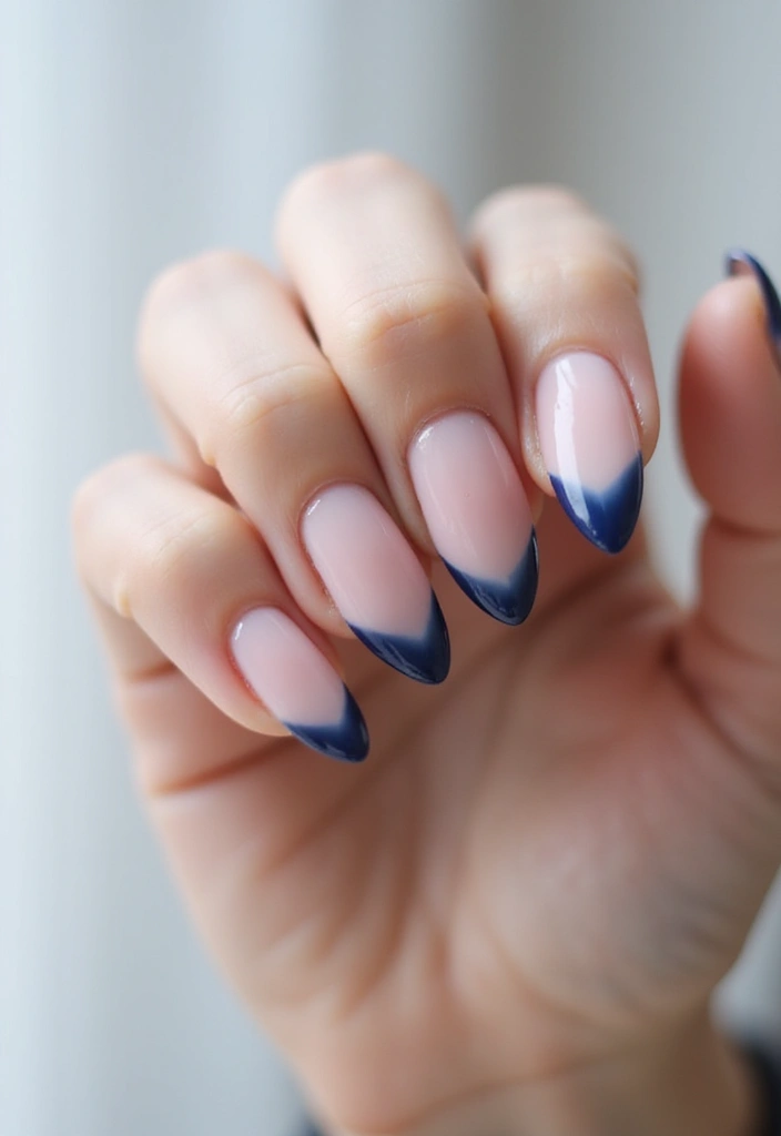 24 Trendy French Nail Looks You Need This Season - 22. Light and Dark Contrast