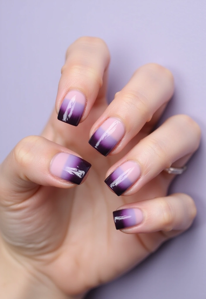 24 Trendy French Nail Looks You Need This Season - 4. Two-Tone Ombre