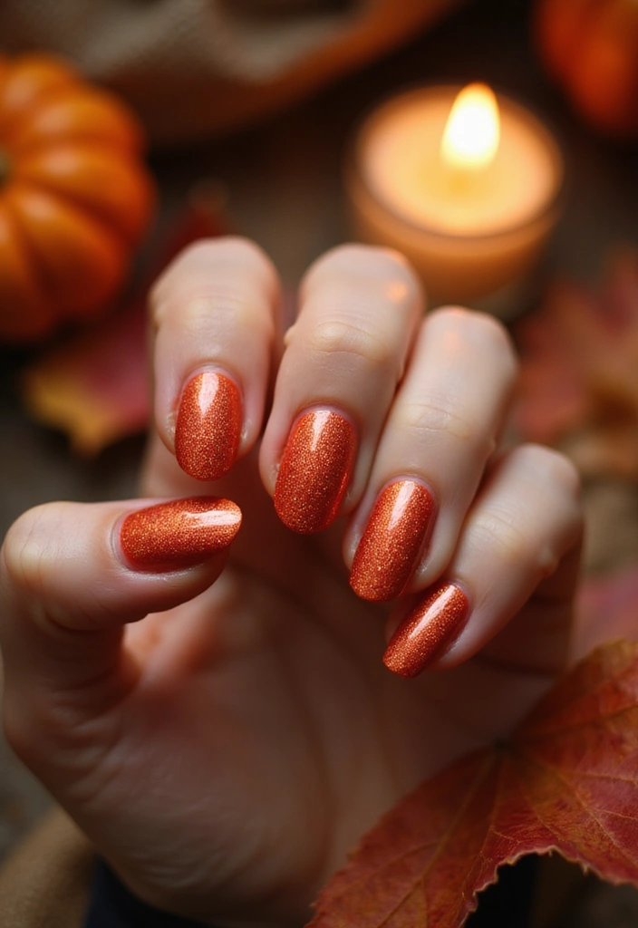 24 Warm Tones Nail Palette for Cozy Evenings - 16. Ember Glow