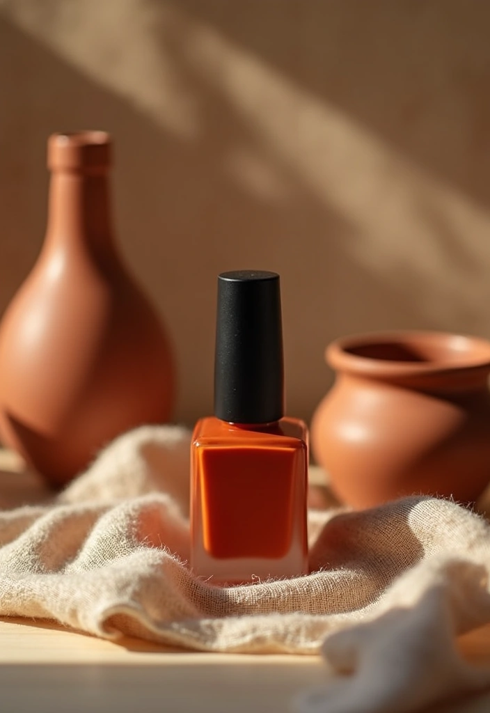 24 Warm Tones Nail Palette for Cozy Evenings - 6. Terracotta Dream