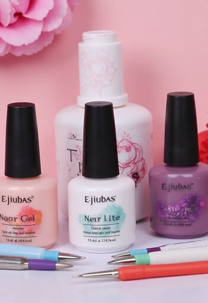 25 Affordable Home Nail Kits Reviewed for Beginners - 10. Ejiubas Nail Art Gel Polish Set