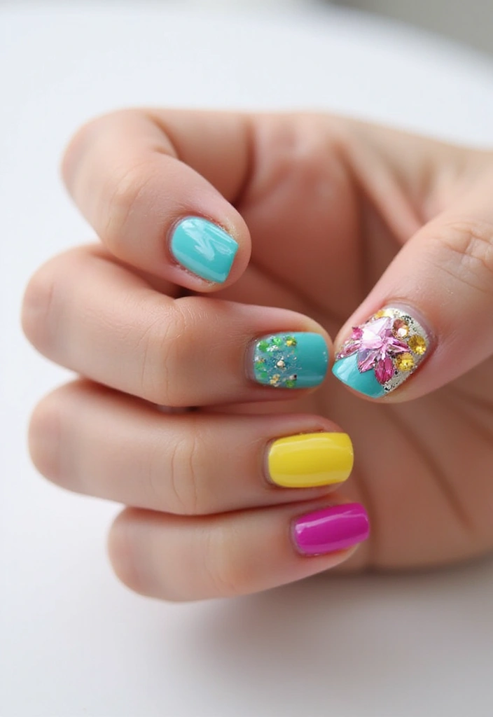 25 Crystal Embellishments for Stunning Nails - 10. Bold and Beautiful